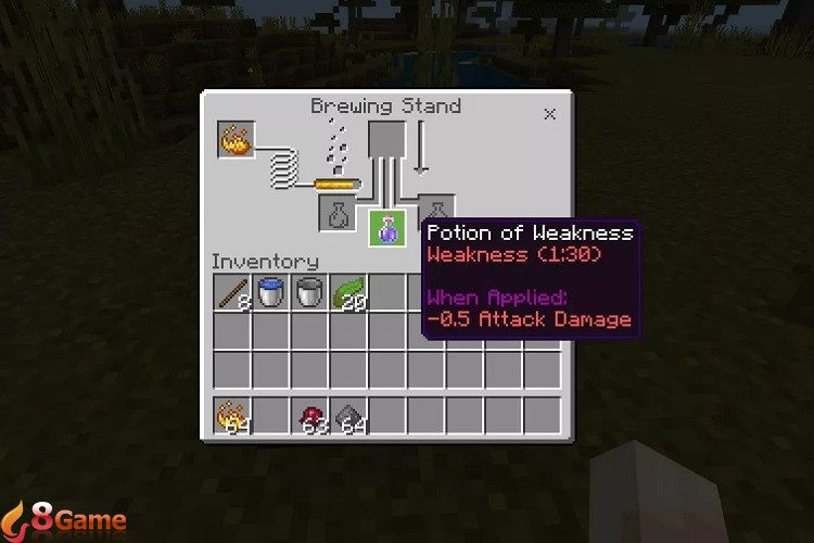 Cách chế tạo và sử dụng thuốc yếu đuối Minecraft hiệu quả nhất