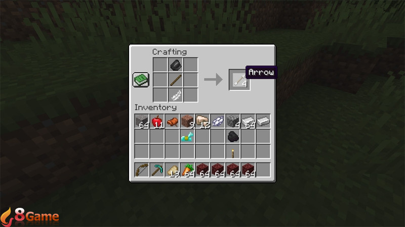 cách chế tạo mũi tên trong Minecraft hình 2