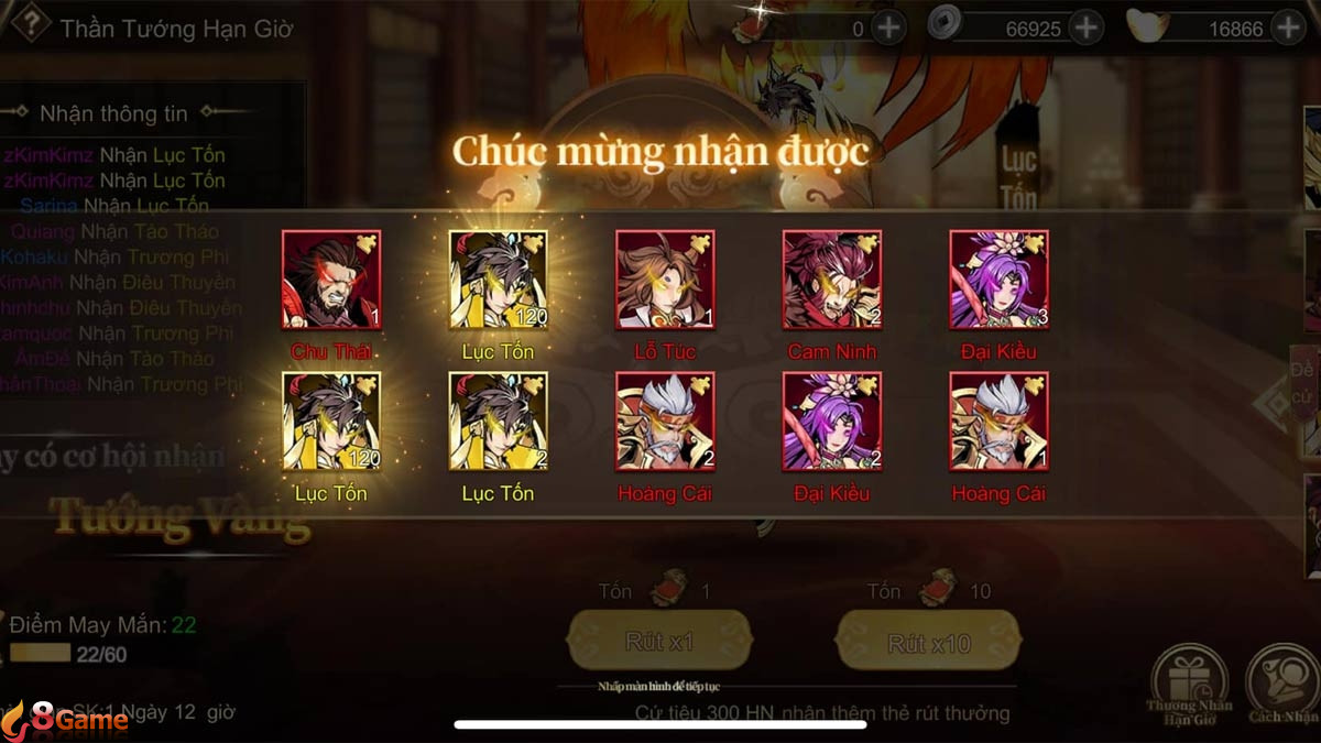 code game Chiến Hồn Tam Quốc (ảnh 1)