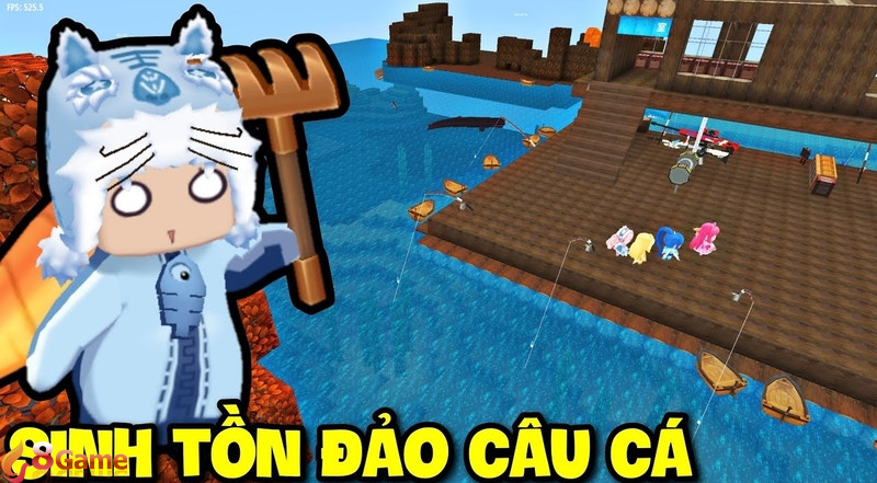 Cách chế tạo cần câu trong Mini World 1