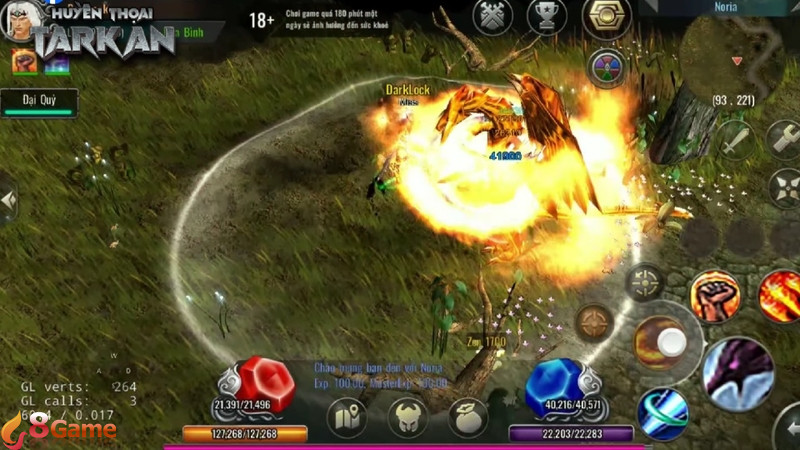 Cốt truyện game có bối cảnh tam giới Thiên - Nhân - Địa đang chiến tranh căng thẳng