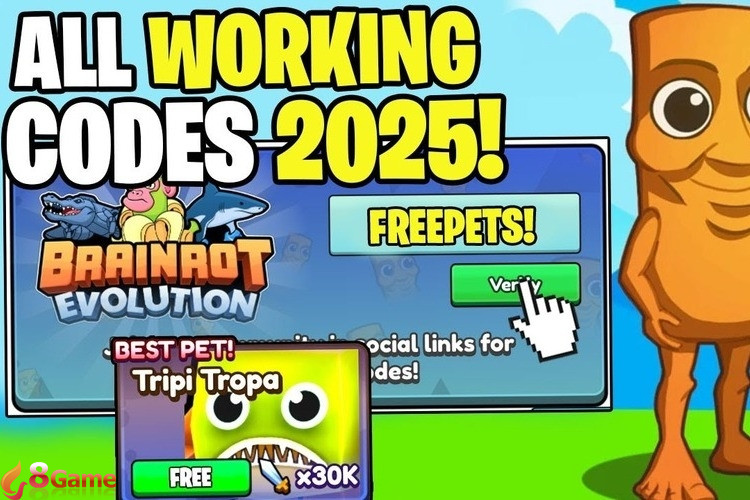 Code Brainrot Evolution mới nhất và cách nhập nhận thưởng